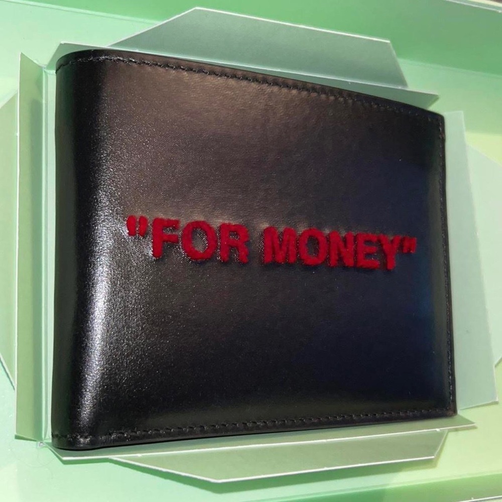Off-white bifold wallet
